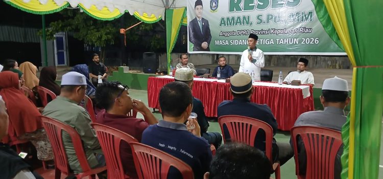Reses di Anggrek Sari Batam, Aman Serap Aspirasi Warga Soal Pendidikan hingga Nasib Tenaga Kerja Lokal
